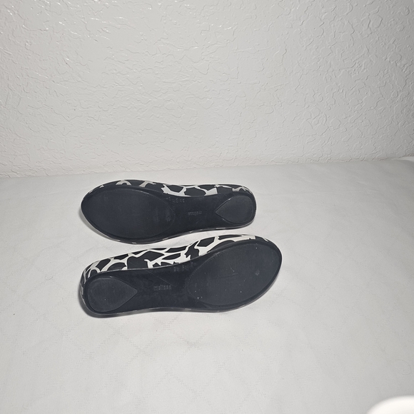 Melissa white and black animal print flats - Picture 5 of 7